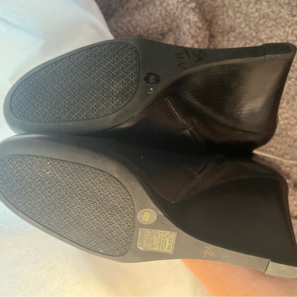 Tory Burch Leather Lowell Wedge Bootie, Black